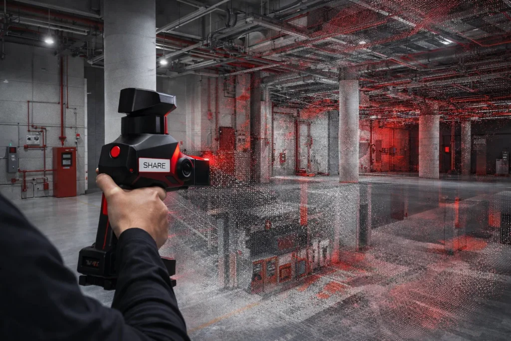 Máy quét LiDAR cầm tay dùng cho quét 3D hiện trạng