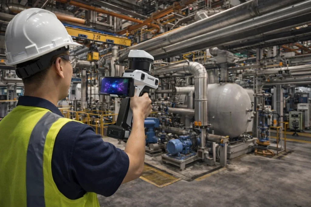 Quét 3D hiện trạng nhà xưởng bằng máy quét LiDAR cầm tay