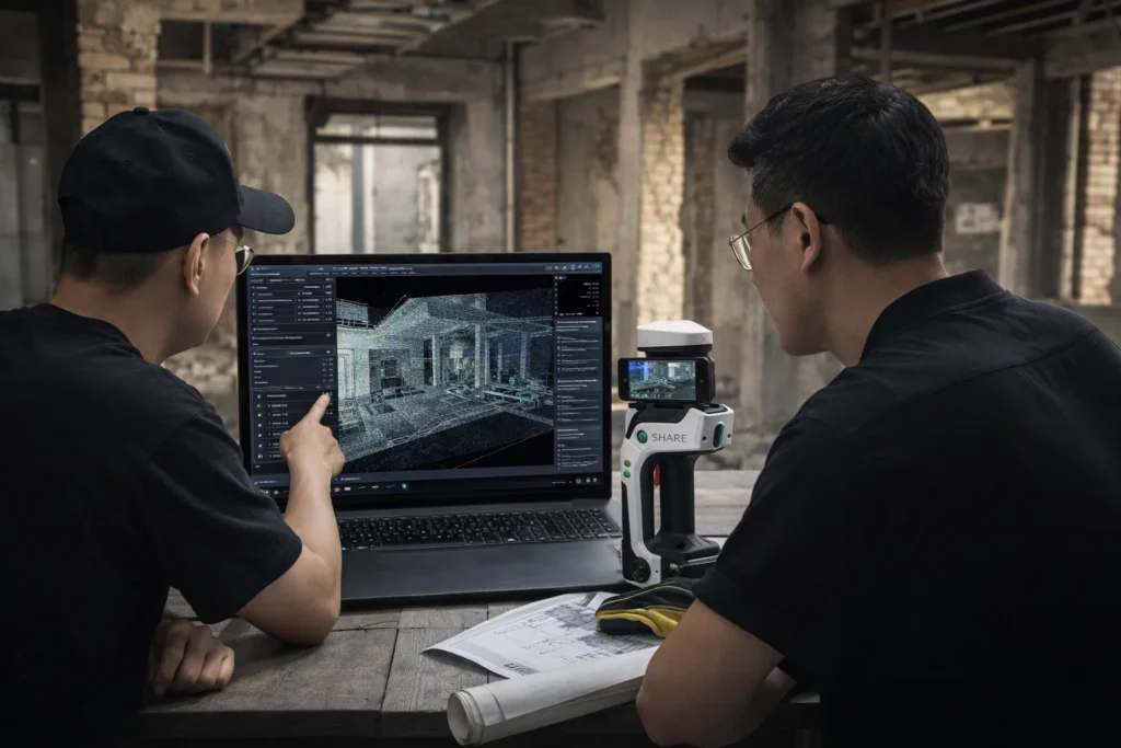 Giải pháp máy quét LiDAR cầm tay cho công trình hiện hữu