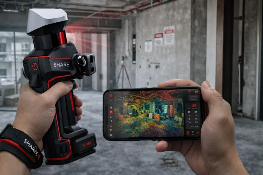 SHARE SLAM S20 SE RTK cho khảo sát kiến trúc và nội thất