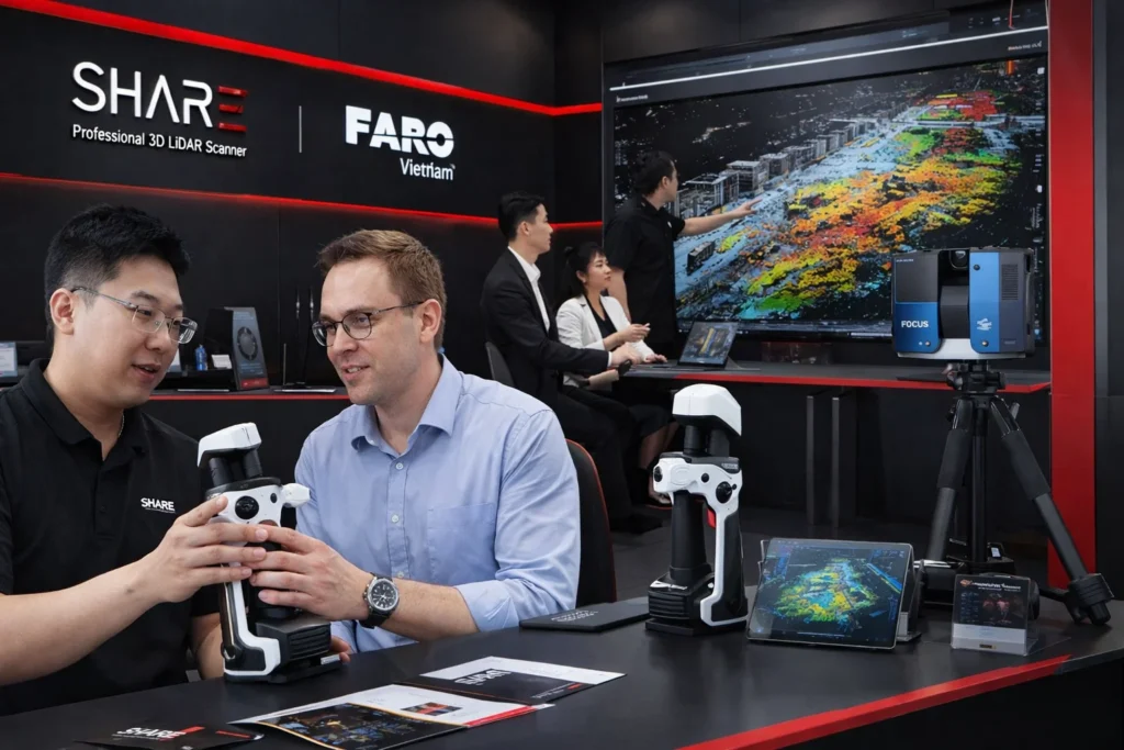 SHARE & FARO Việt Nam cung cấp giải pháp máy quét LiDAR cầm tay
